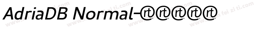 AdriaDB Normal字体转换